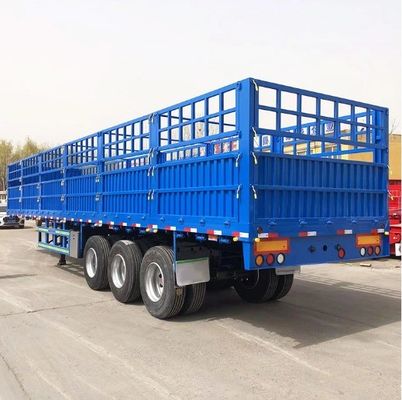 3 Axle 4 Axle Side Plate Height 600mm 800mm Side Drop Fence Semi-Trailer Max Payload 30000 kg