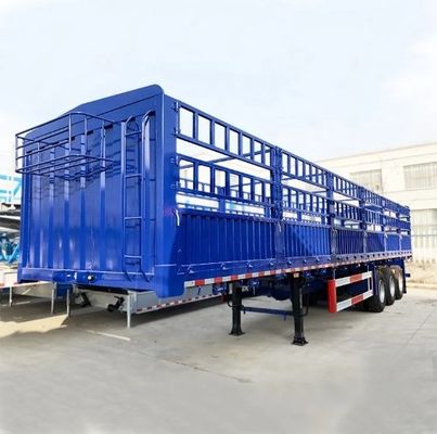 3 Axle 4 Axle Side Plate Height 600mm 800mm Side Drop Fence Semi-Trailer Max Payload 30000 kg