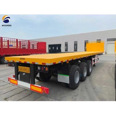 3 4 5 Axles 20FT 40FT Semi-Trailer Tare Weight 20T-80T 20FT Flatbed Semi Truck Trailer