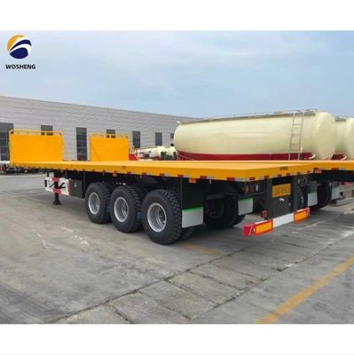 3 4 5 Axles 20FT 40FT Semi-Trailer Tare Weight 20T-80T 20FT Flatbed Semi Truck Trailer