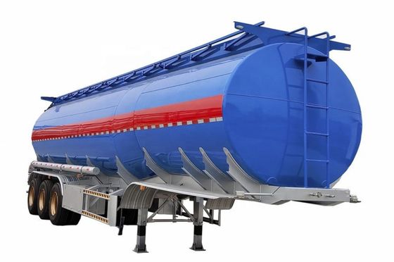 Carbon Steel 42cbm Diesel Oil Fuel Tanker Semi Trailer with Max Payload 30000 kg