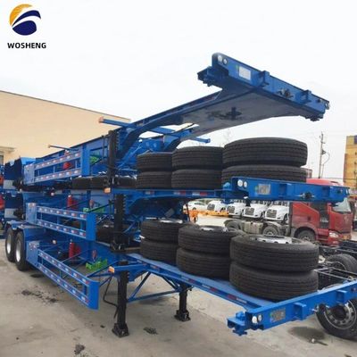 3 Axle 20FT 40FT Container Chassis Skeleton Semi Trailer for Container Transport