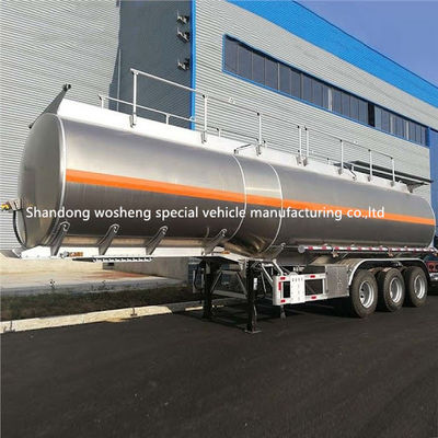 Max Payload 30000 kg Tank Semi Trailer with Aluminium Alloy and Stainless Steel Build