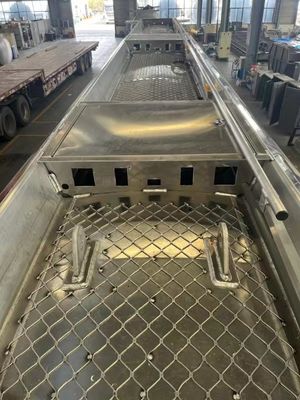 Directly Sale 42cbm Stainless Steel Fuel Tank Semi Trailer with 28 Ton Landing Gear