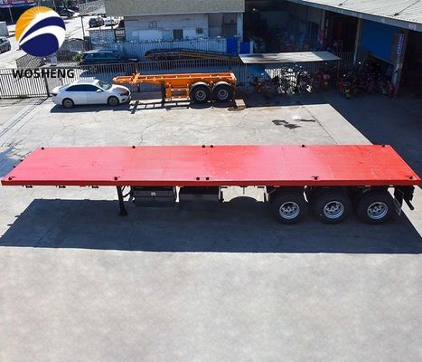 Semi-Trailer for 20ft 40ft Container Flatbed Truck 12400x2610x1550mm or Customization