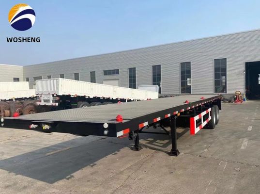 Semi-Trailer for 20ft 40ft Container Flatbed Truck 12400x2610x1550mm or Customization