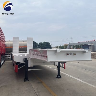 3 Axle Low Bed Semi Trailer for Transporting Heavy Machinery 13000x3000x3300mm