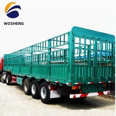 Customized 3 Axles 20-50T High Fence Semi Trailer for Livestock Cattle Cow from Wosheng