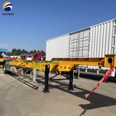 1/2 Axles 20ft 40ft 45ft Steel Skeleton Semi Trailer Container Transport