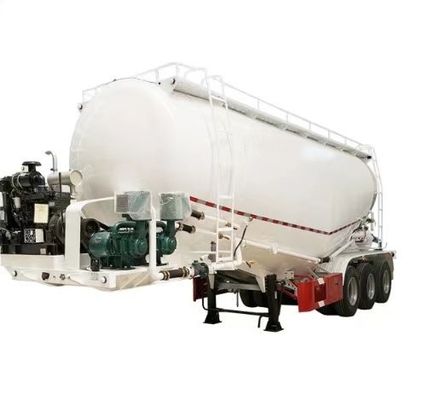 Tank Semi Trailer Customizable Aluminum Bulk Cement Pneumatic for Truck Function