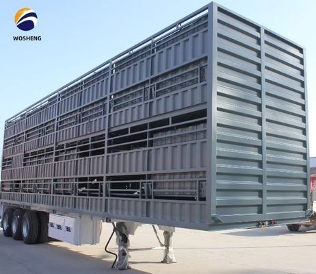 3 Axles 20-60tons High Fence Semi Trailer with SAF Two Speed 28t Heavy Duty Landing Gear
