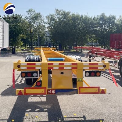 12400x2500x1550mm Heavy Duty Landing Gear 28t Skeleton Semi Trailer for Container Haulage
