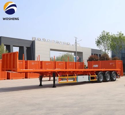 3 Axle Flatbed Truck Trailer The Best Choice for Transporting 20ft and 40ft Containers