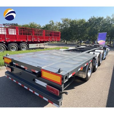4 Axles Shipping Container Skeleton Trailer for Customized Color Container Transport