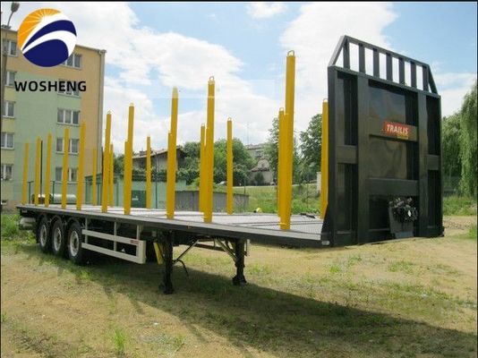 3 Axle Flatbed Truck Trailer The Best Choice for Transporting 20ft and 40ft Containers