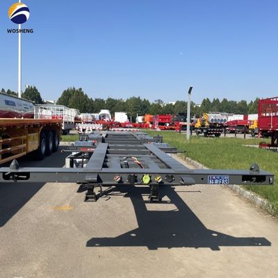 4 Axles Shipping Container Skeleton Trailer for Customized Color Container Transport