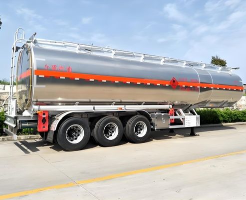 12.00R22.5/11.00R20 Tire 55cbm Gas Tank Semi Trailer with Standard 28 Ton Landing Gear
