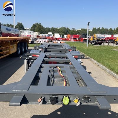 4 Axles Shipping Container Skeleton Trailer for Customized Color Container Transport