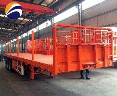 3 Axle Flatbed Truck Trailer The Best Choice for Transporting 20ft and 40ft Containers