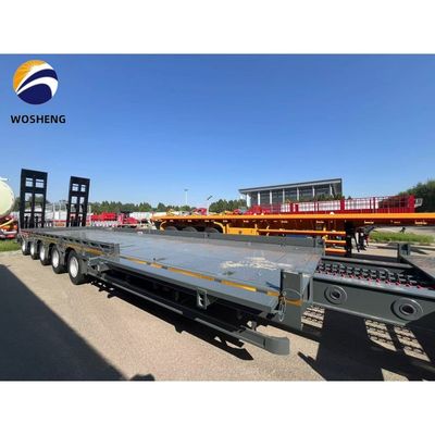 80 100 120 ton lowboy low loader lowbed semi trailer with customizable height