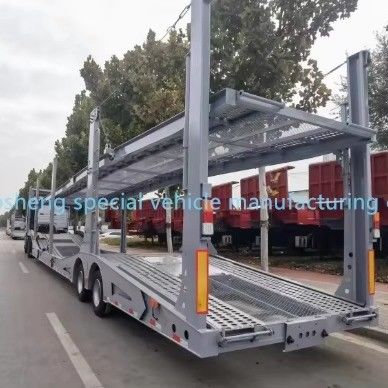 Tuck Trailer Wosheng 2/3 Axles 6-10 units Car Carrier Semi Trailer for Car Transport