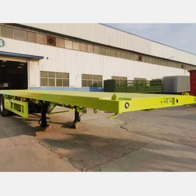 Beam Q345b Semi-Trailer for Transport of 50-70tons Cargo 12500x2500x1600-3100mm