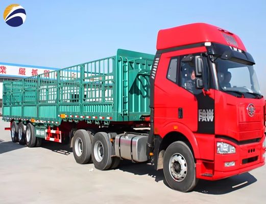 Semi-Trailer 3/4 Axle Load Capacity 30-80 Tons for Transporting Cargo and Livestock