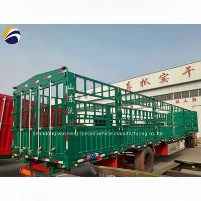 Semi-Trailer 3/4 Axle Load Capacity 30-80 Tons for Transporting Cargo and Livestock
