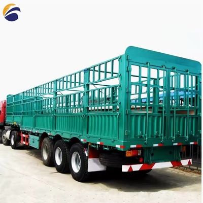 Semi-Trailer 3/4 Axle Load Capacity 30-80 Tons for Transporting Cargo and Livestock
