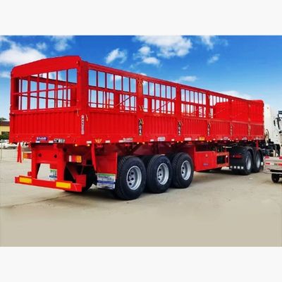 3/4 Axles Multi-function Fence Semi Trailer for Transporting Bulk Animals Grain Cargo