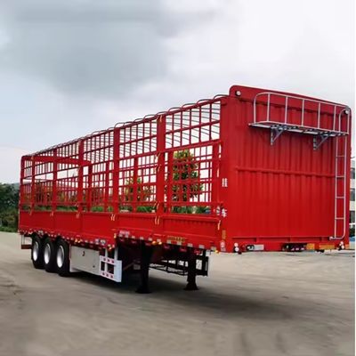 3/4 Axles Multi-function Fence Semi Trailer for Transporting Bulk Animals Grain Cargo