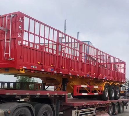 3/4 Axles Multi-function Fence Semi Trailer for Transporting Bulk Animals Grain Cargo