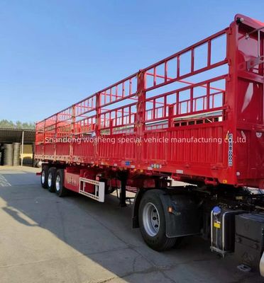 3/4 Axles Multi-function Fence Semi Trailer for Transporting Bulk Animals Grain Cargo