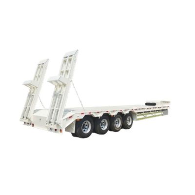 60 Tons 2&quot;/3.5&quot; JOST King Pin 3 Axle Lowboy Loader Lowbed Semi Trailer for Heavy Duty