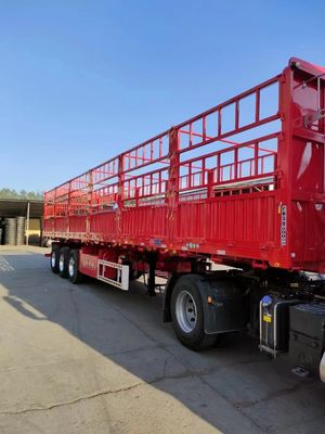3/4 Axles Multi-function Fence Semi Trailer for Transporting Bulk Animals Grain Cargo