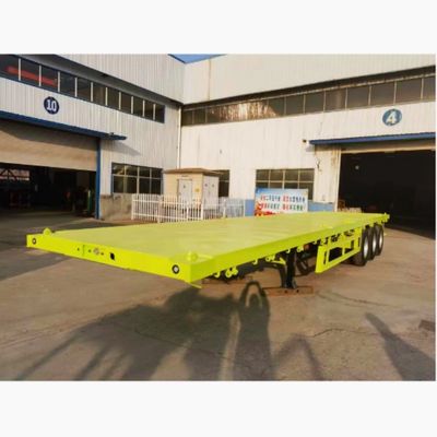 50ft 53ft Flatbed Semi-Trailer 3 Axle Steel Flatbed Trailers for on Truck Trailer