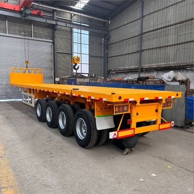 50ft 53ft Flatbed Semi-Trailer 3 Axle Steel Flatbed Trailers for on Truck Trailer