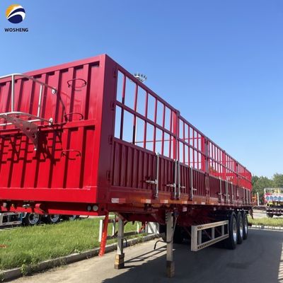 2&quot; King Pin Commercial Usage 3axle Fence Semi Trailer for Bulk Cargo Livestock etc