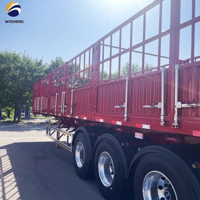 2&quot; King Pin Commercial Usage 3axle Fence Semi Trailer for Bulk Cargo Livestock etc