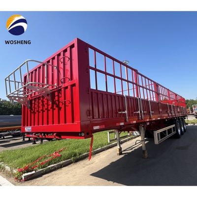 2&quot; King Pin Commercial Usage 3axle Fence Semi Trailer for Bulk Cargo Livestock etc