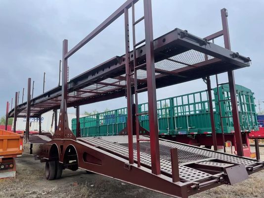 Double Deck Auto Load and Unload Transport Trailers Suitable for Customer Requirements