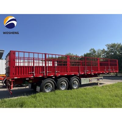 2&quot; King Pin Commercial Usage 3axle Fence Semi Trailer for Bulk Cargo Livestock etc