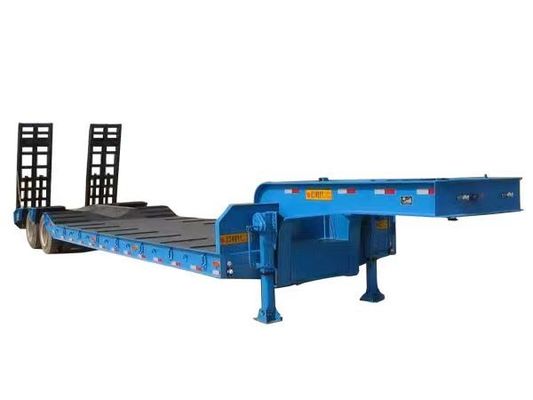 Hydraulic Low Platform Semi-trailer for Low Loader Trailer Max Payload 30-100tons