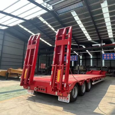 Hydraulic Low Platform Semi-trailer for Low Loader Trailer Max Payload 30-100tons