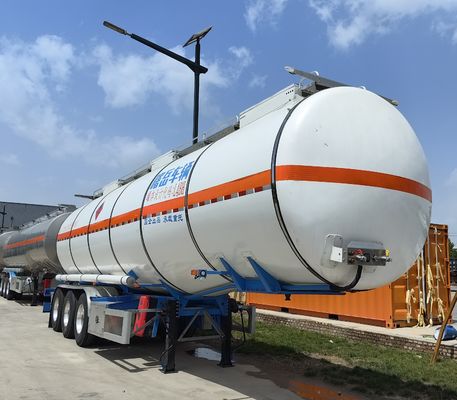 Stainless Steel Aluminum Alloy Tank Trailer Max Payload 30000 kg for Liquid Transport