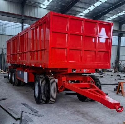 40-100 tons Drawbar Towing Dolly Full Truck Trailer With Side Wall Stake for Heavy Loads
