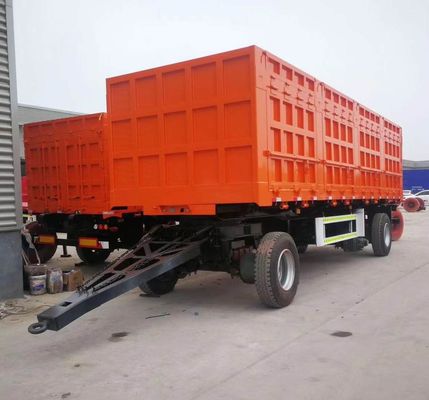 40-100 tons Drawbar Towing Dolly Full Truck Trailer With Side Wall Stake for Heavy Loads