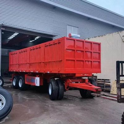 40-100 tons Drawbar Towing Dolly Full Truck Trailer With Side Wall Stake for Heavy Loads
