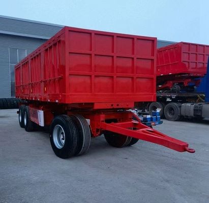 40-100 tons Drawbar Towing Dolly Full Truck Trailer With Side Wall Stake for Heavy Loads
