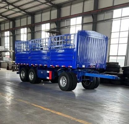 Customer's Request 3 Axle Draw Bar Fence Full Trailer with Fence Stake